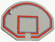 Basketball target board made from PP